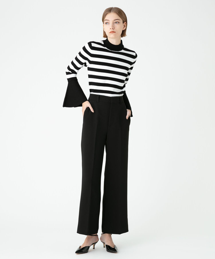 LOULOU WILLOUGHBY 【LOULOU WILLOUGHBY】トランペットカフプルオーバー ブラック (96)