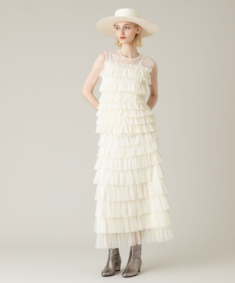 LOULOU WILLOUGHBY 【LOULOU WILLOUGHBY】ベロアリボンハット オフホワイト (02)