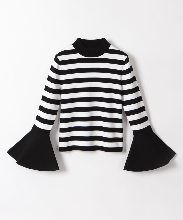 LOULOU WILLOUGHBY 【LOULOU WILLOUGHBY】トランペットカフプルオーバー ブラック (96)