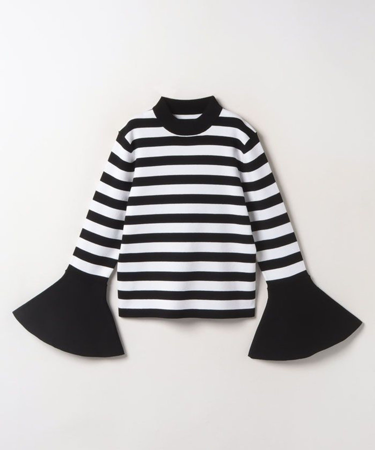 LOULOU WILLOUGHBY 【LOULOU WILLOUGHBY】トランペットカフプルオーバー ブラック (96)