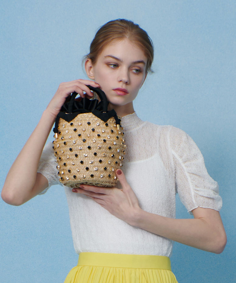 buying 【LeNine(ル ナイン)】NINA TWIST SMALL ショルダーバッグ ブラック系 (98)