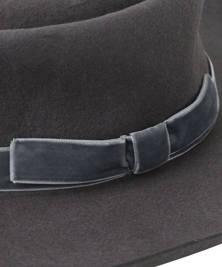 LOULOU WILLOUGHBY 【LOULOU WILLOUGHBY】ベロアリボンハット グレージュ (15)