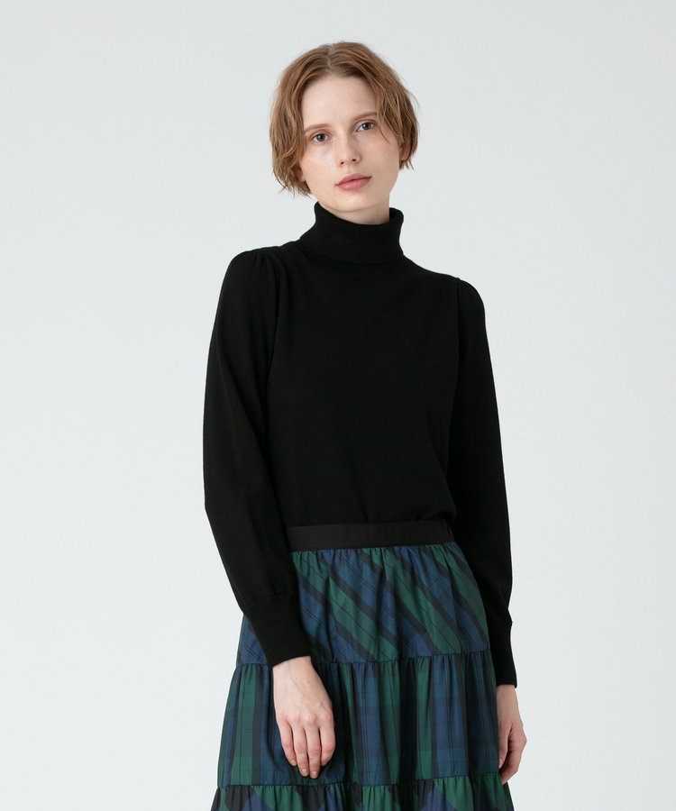 LOULOU WILLOUGHBY 【LOULOU WILLOUGHBY】コンパクトタートル長袖プルオーバー ブラック (95)