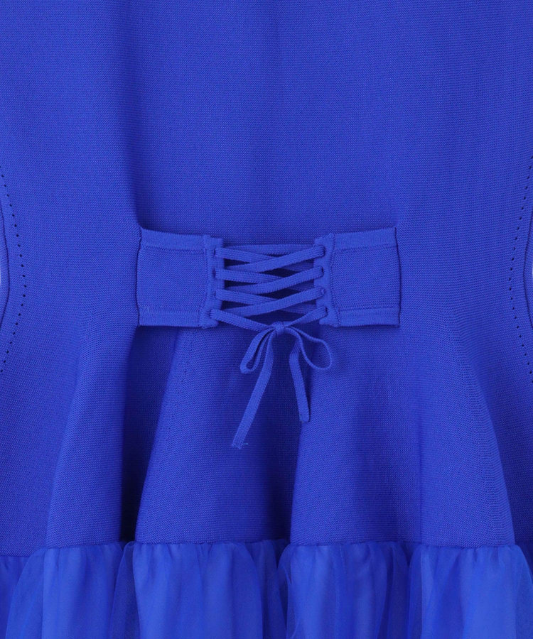 allureville ドッキングタックフレアワンピース ブルー (61)