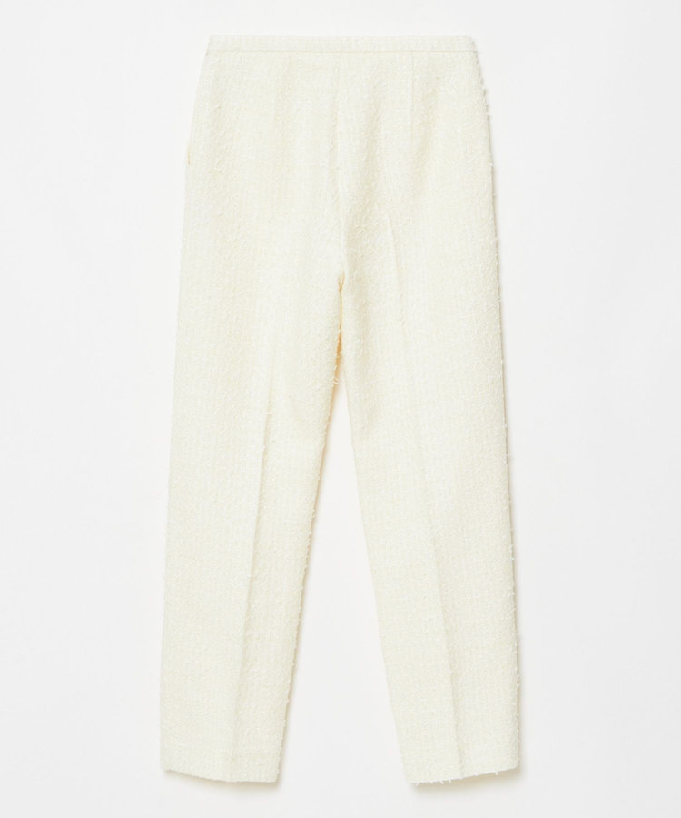 LOULOU WILLOUGHBY 【LOULOU WILLOUGHBY】ファンシーツイードパンツ オフホワイト (02)