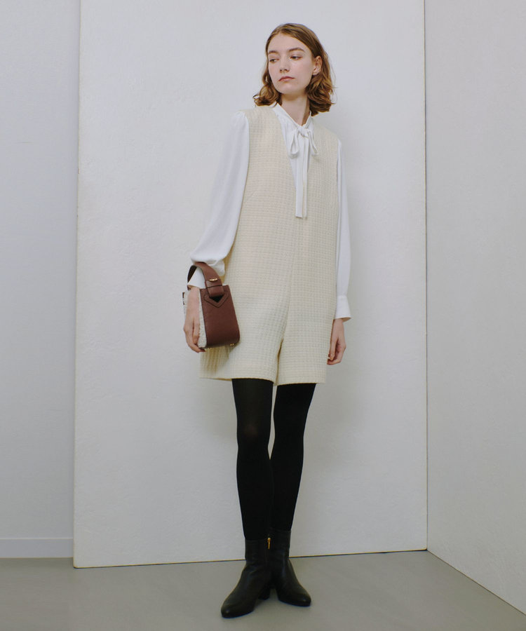 allureville ウールロービングコンビネゾン オフホワイト (02)