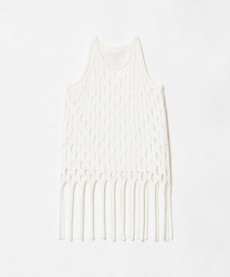 allureville ハンモックフリンジプルオーバー オフホワイト (02)