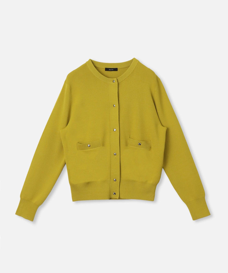 allureville ◇ ポケットクルーカーディガン イエロー (21)