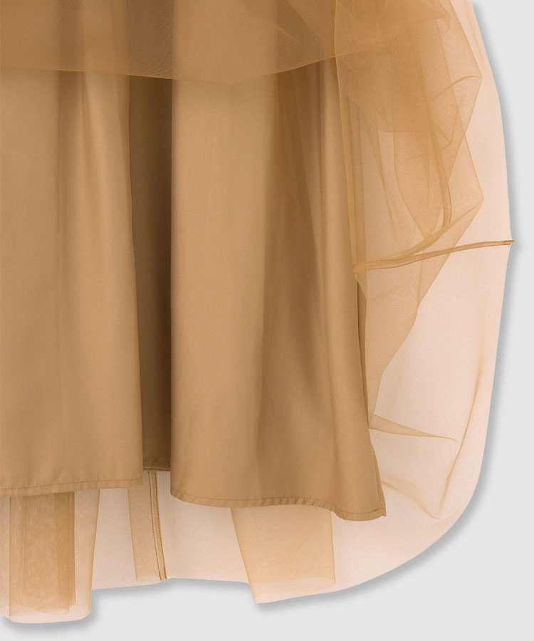 allureville ドッキングタックフレアワンピース キャメル (84)