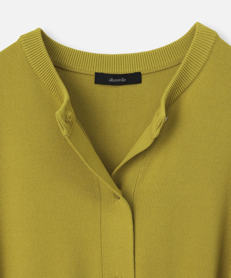 allureville ◇ ポケットクルーカーディガン イエロー (21)