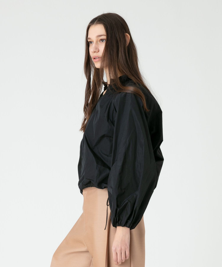 LOULOU WILLOUGHBY 【LOULOU WILLOUGHBY】タフタバルーンブラウス ブラック (95)