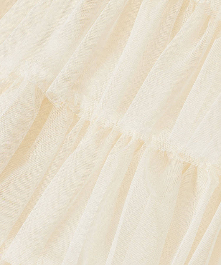 LOULOU WILLOUGHBY 【LOULOU WILLOUGHBY】ティアードチュールスカート アイボリー (04)