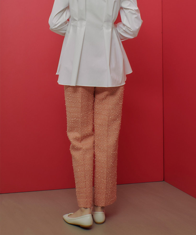 LOULOU WILLOUGHBY 【LOULOU WILLOUGHBY】ファンシーツイードパンツ ピンク (41)