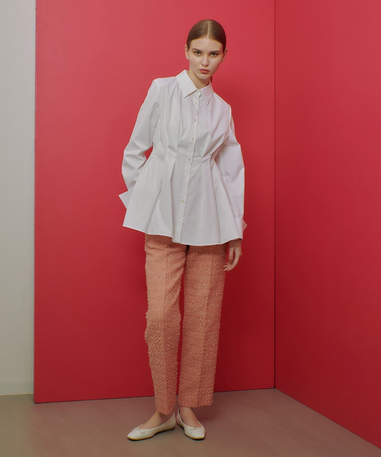 LOULOU WILLOUGHBY 【LOULOU WILLOUGHBY】ファンシーツイードパンツ ピンク (41)