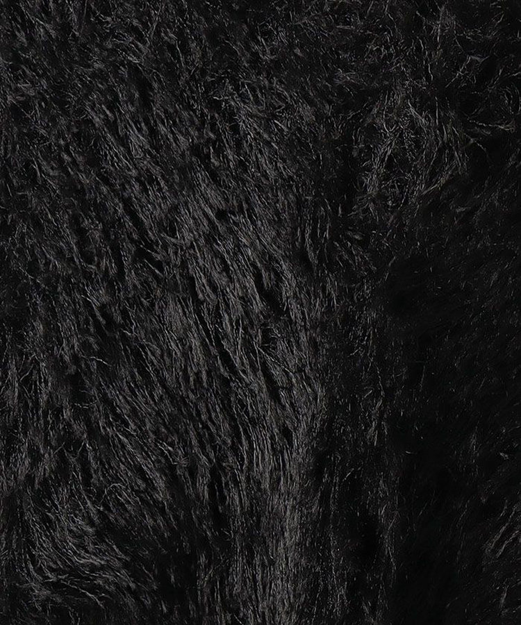 LOULOU WILLOUGHBY 【LOULOU WILLOUGHBY】ワイルドシャギーボレロ ブラック (95)