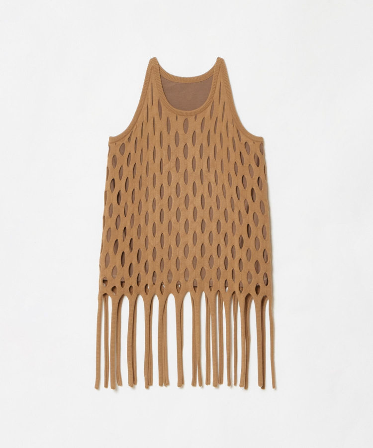 allureville ハンモックフリンジプルオーバー ブラウン (81)