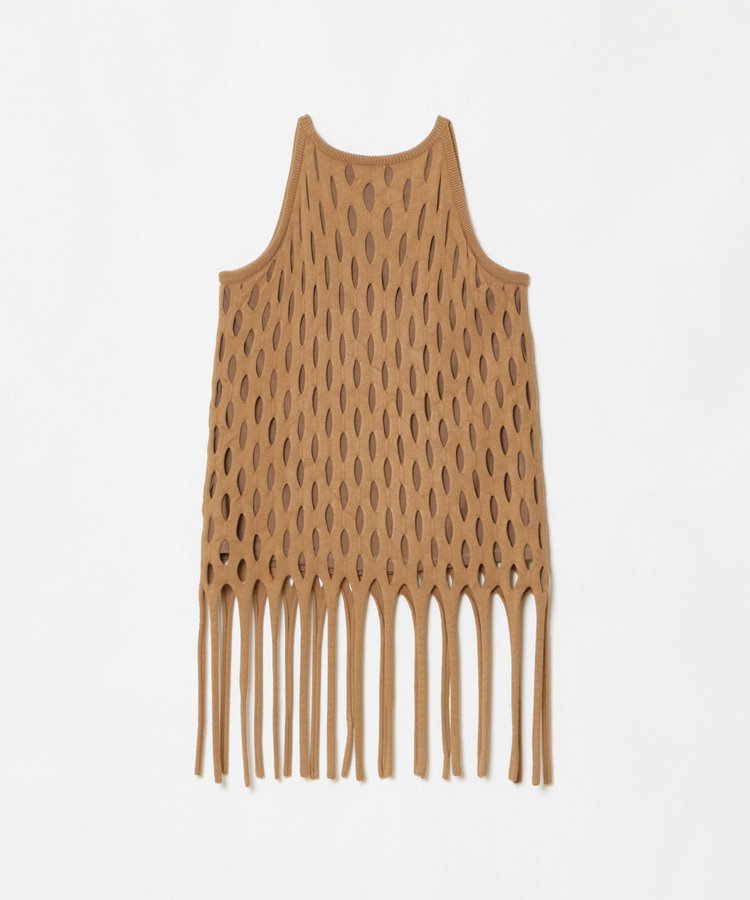 allureville ハンモックフリンジプルオーバー ブラウン (81)