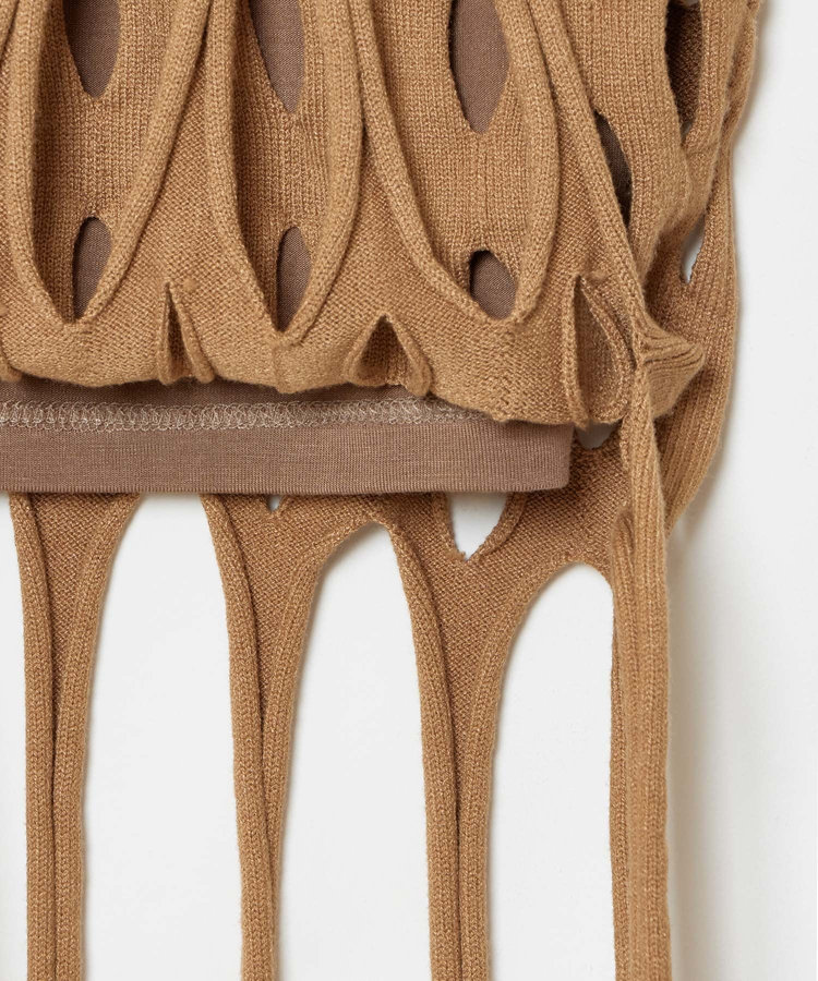 allureville ハンモックフリンジプルオーバー ブラウン (81)