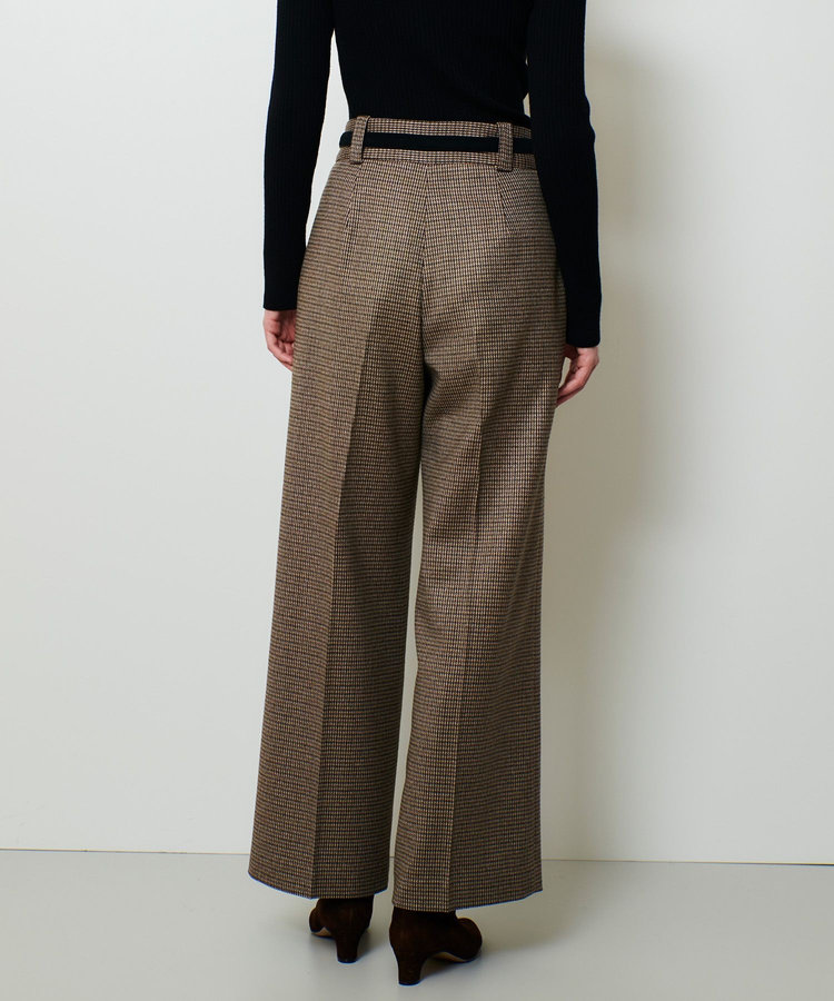 allureville CHIC TWEEDベイカーパンツ ブラウン (81)