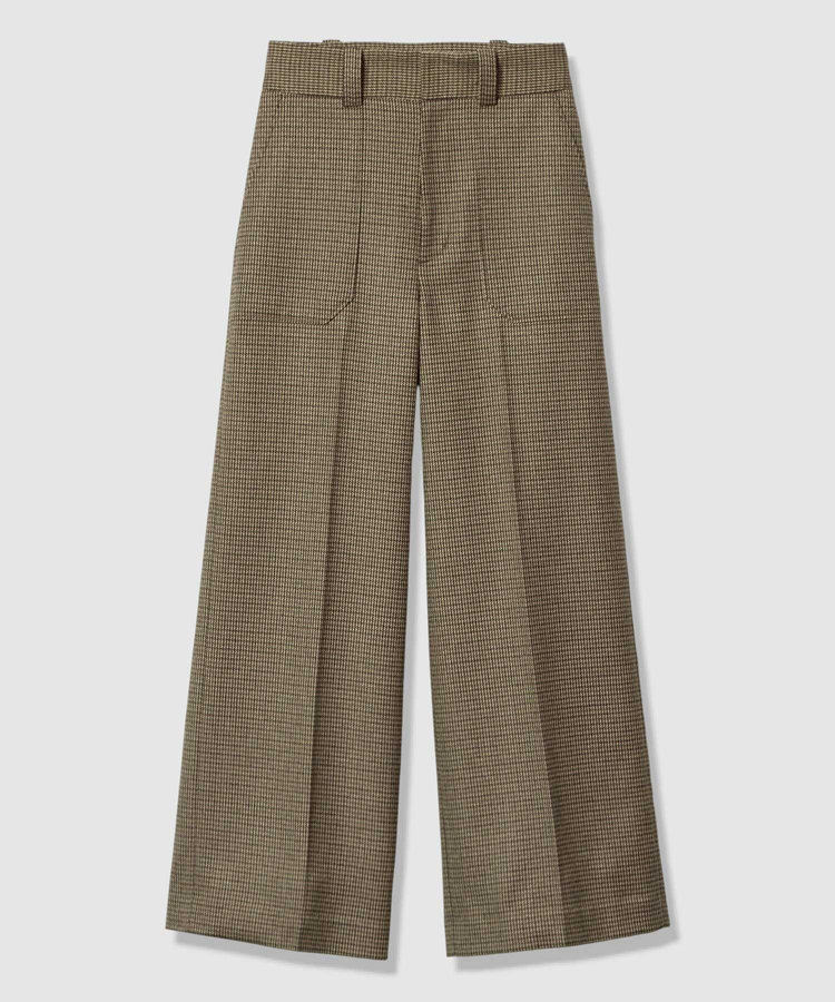 allureville CHIC TWEEDベイカーパンツ ブラウン (81)