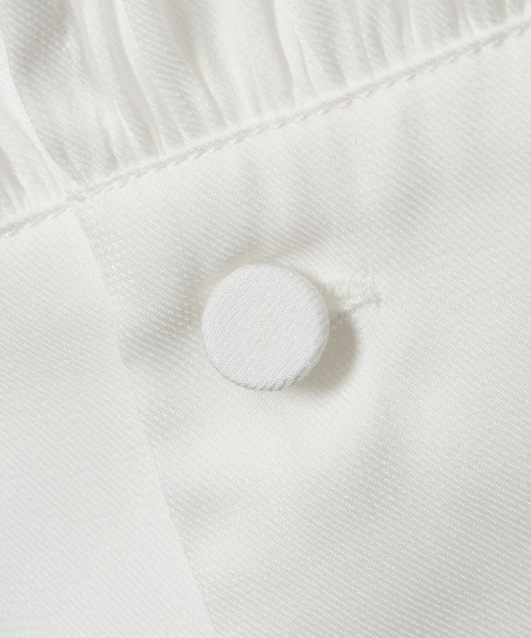 allureville フリルスリーブブラウス ホワイト (01)