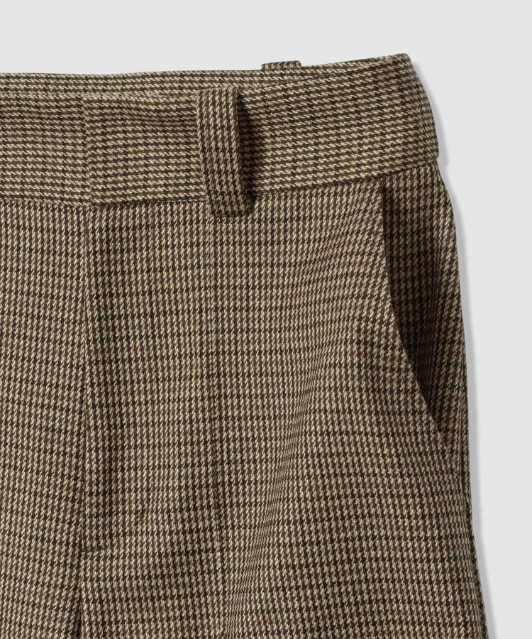 allureville CHIC TWEEDベイカーパンツ ブラウン (81)