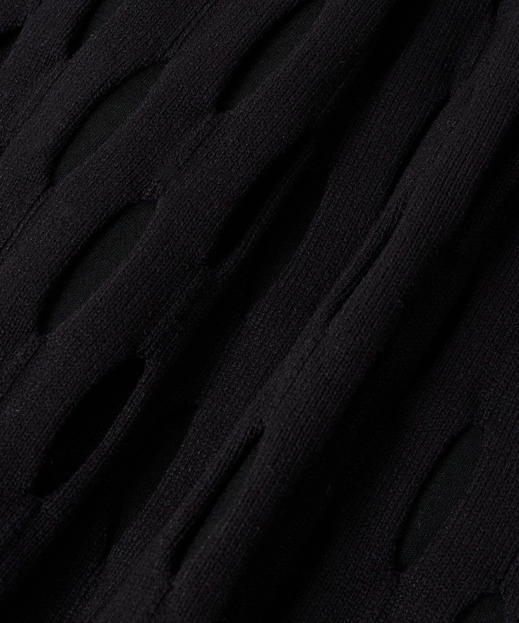 allureville ハンモックフリンジプルオーバー ブラック (95)