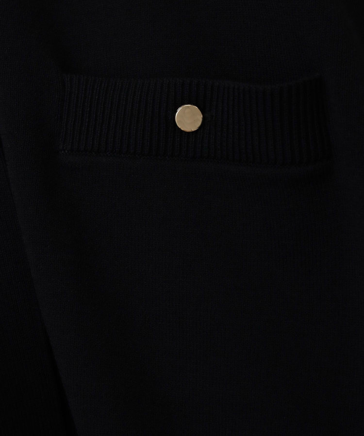 allureville ◇ ポケットクルーカーディガン ブラック (95)