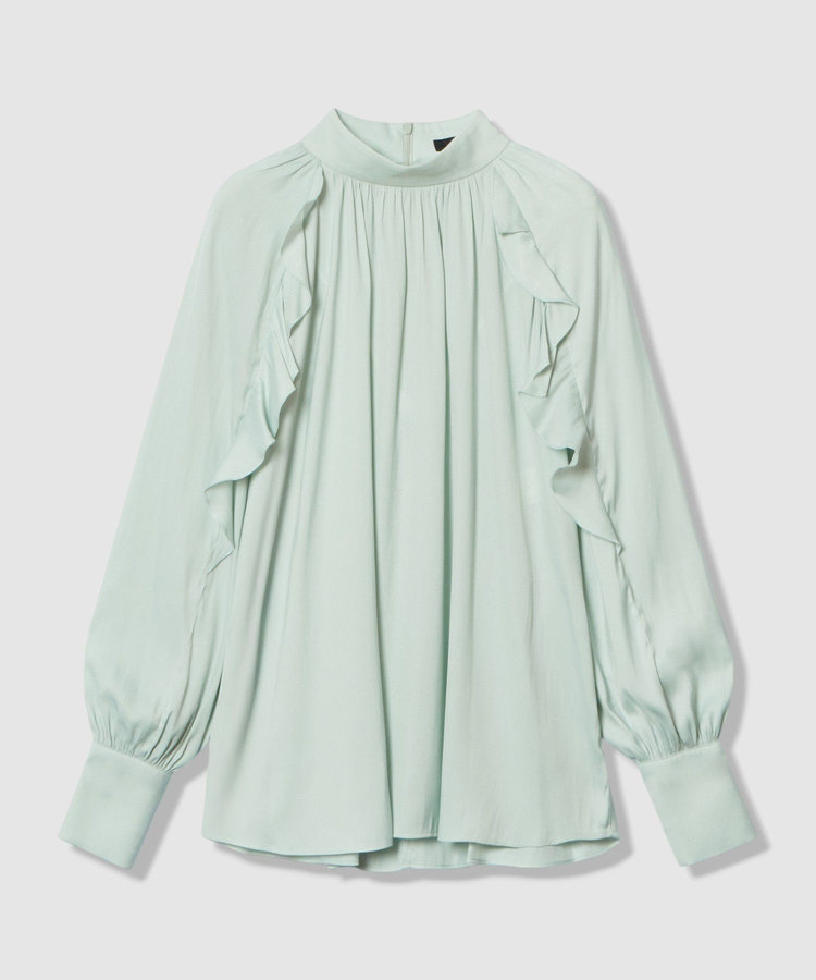 allureville フリルスリーブブラウス ミントグリーン (73)