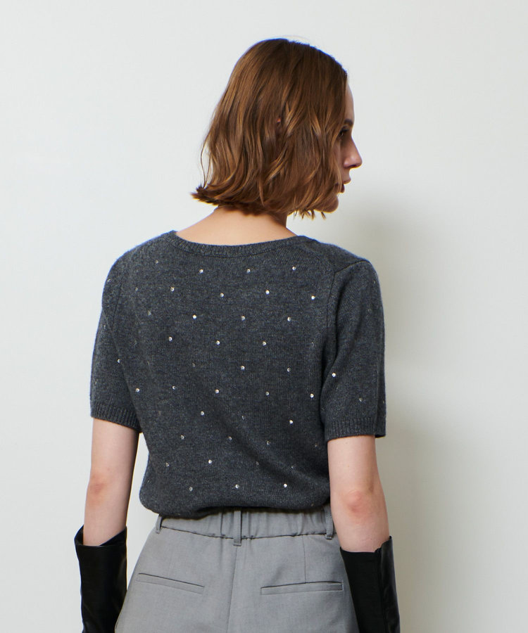 allureville エンブロイダリードットプルオーバー グレー (92)