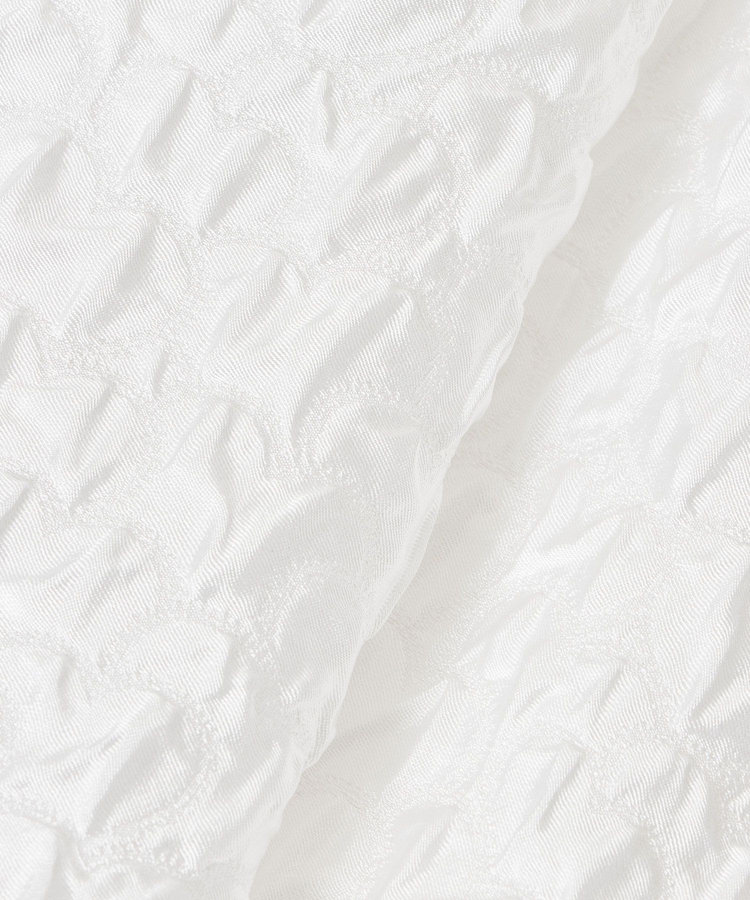 allureville フクレジャガードタックスカート ホワイト (01)