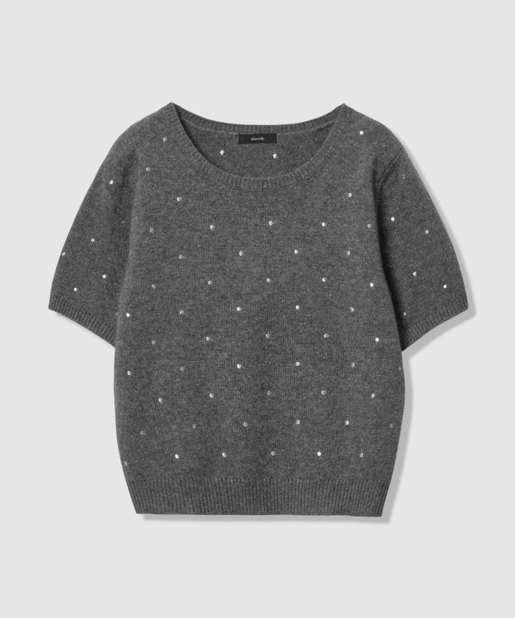 allureville エンブロイダリードットプルオーバー グレー (92)