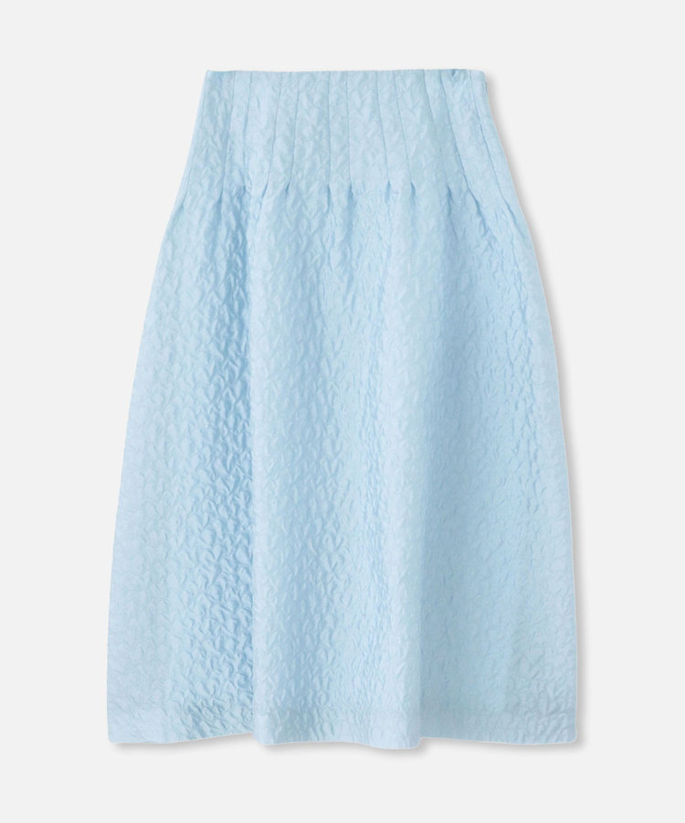 allureville フクレジャガードタックスカート サックス (63)