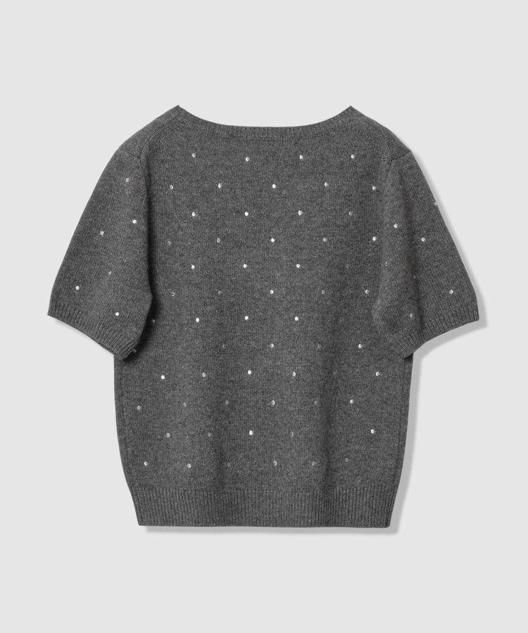 allureville エンブロイダリードットプルオーバー グレー (92)