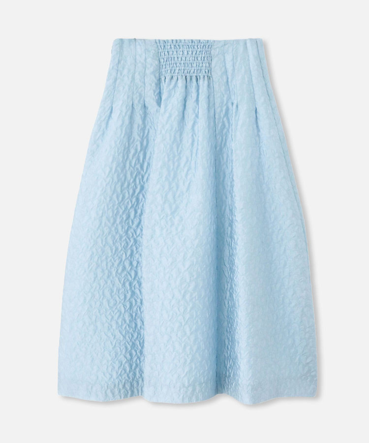 allureville フクレジャガードタックスカート サックス (63)