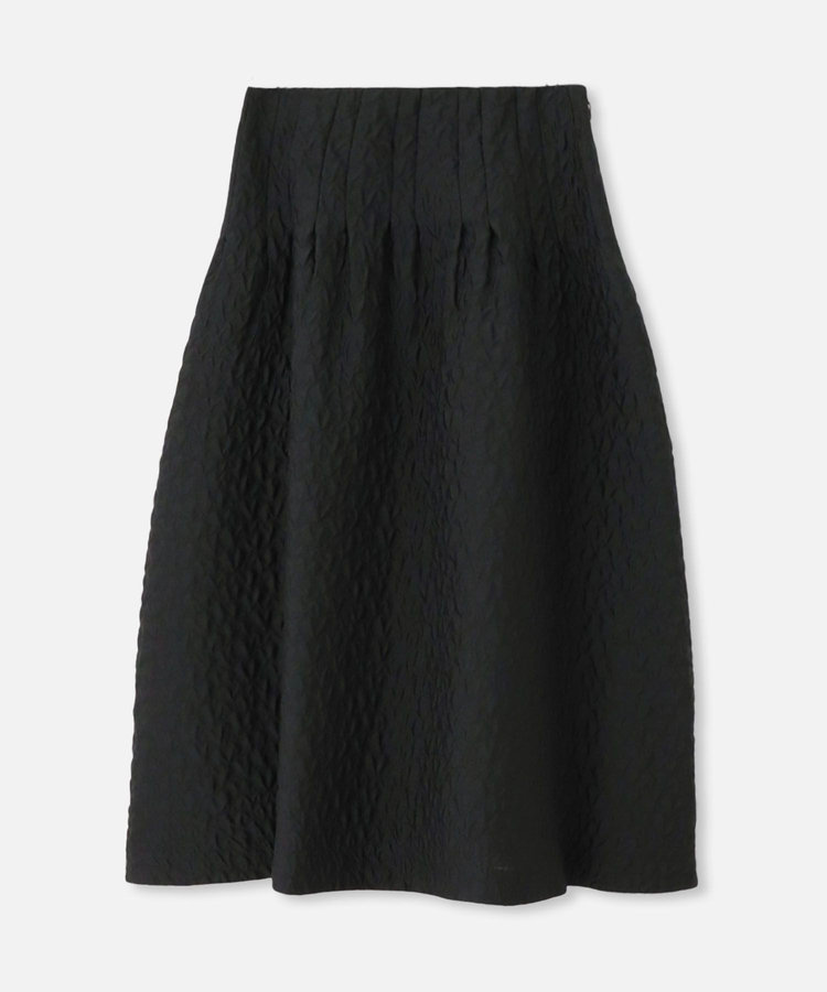 allureville フクレジャガードタックスカート ブラック (95)