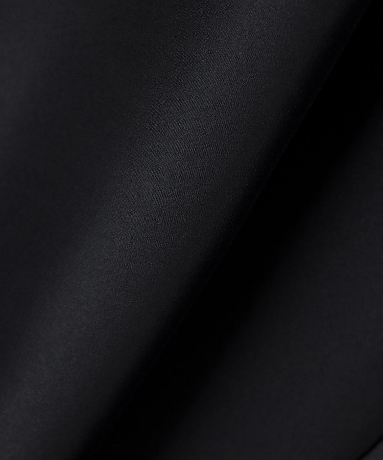 LOULOU WILLOUGHBY 【LOULOU WILLOUGHBY】シルキーダブルクロスドレスコート ブラック (95)