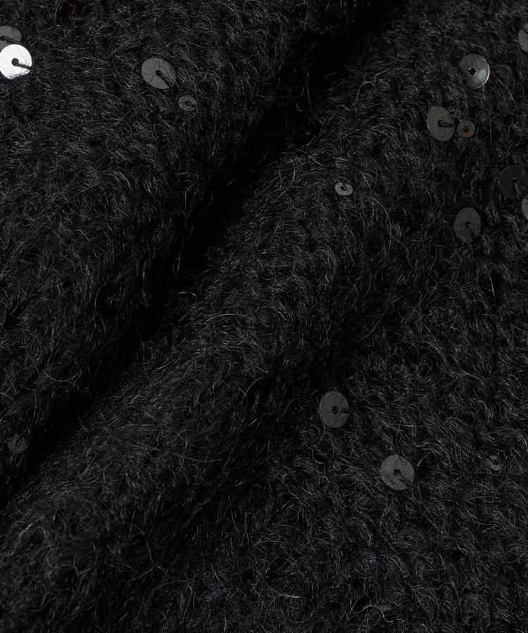 allureville スパンコールモヘヤキャミ ブラック (95)