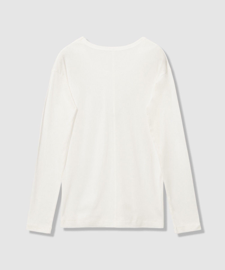 allureville 強撚シアーフライスプルオーバー オフホワイト (02)