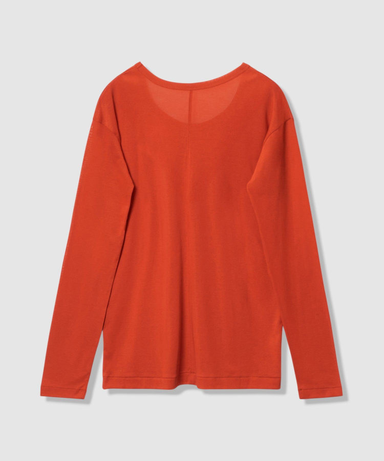 allureville 強撚シアーフライスプルオーバー オレンジ (31)