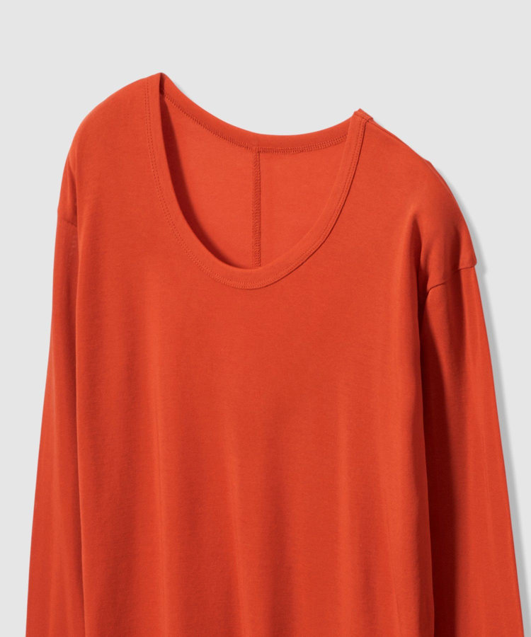 allureville 強撚シアーフライスプルオーバー オレンジ (31)