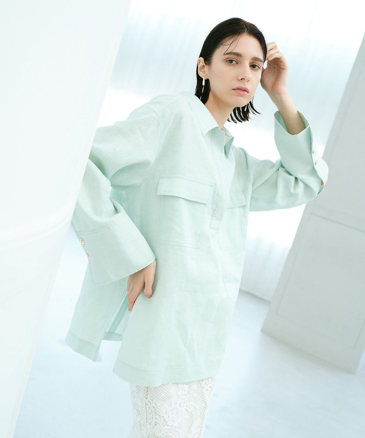 リネンプルオーバーシャツ|allureville OFFICIAL SITE / ONLINE