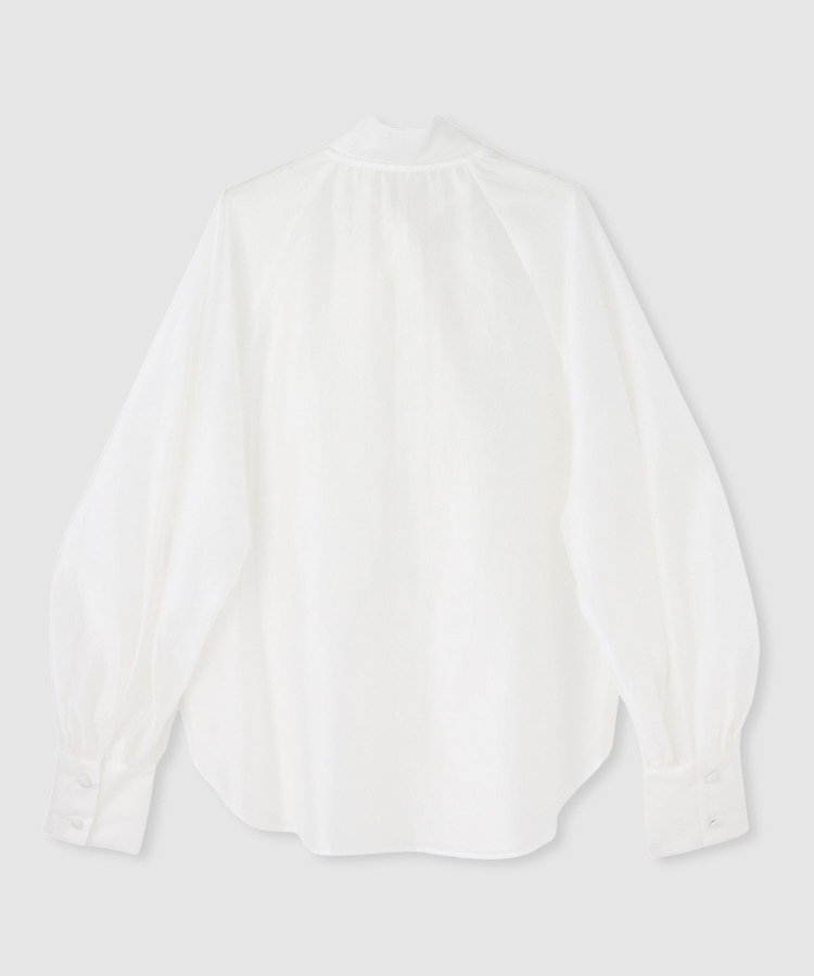 allureville シルキーセルロースボウブラウス オフホワイト (02)