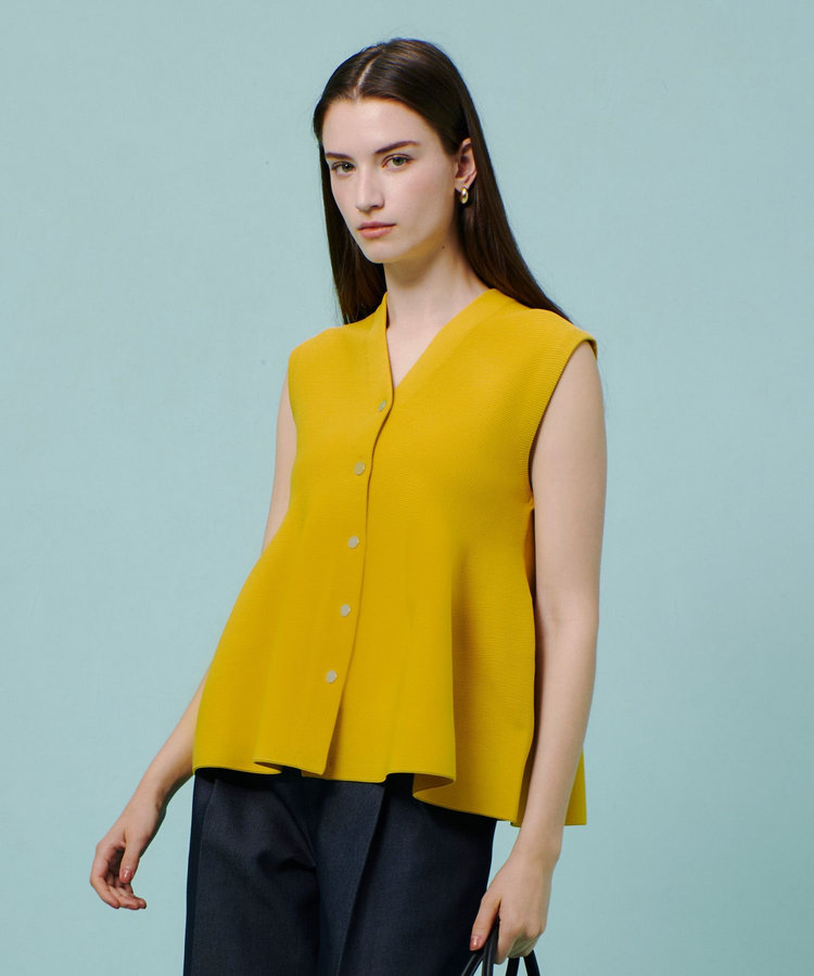 allureville ペプラムジレ イエロー (21)