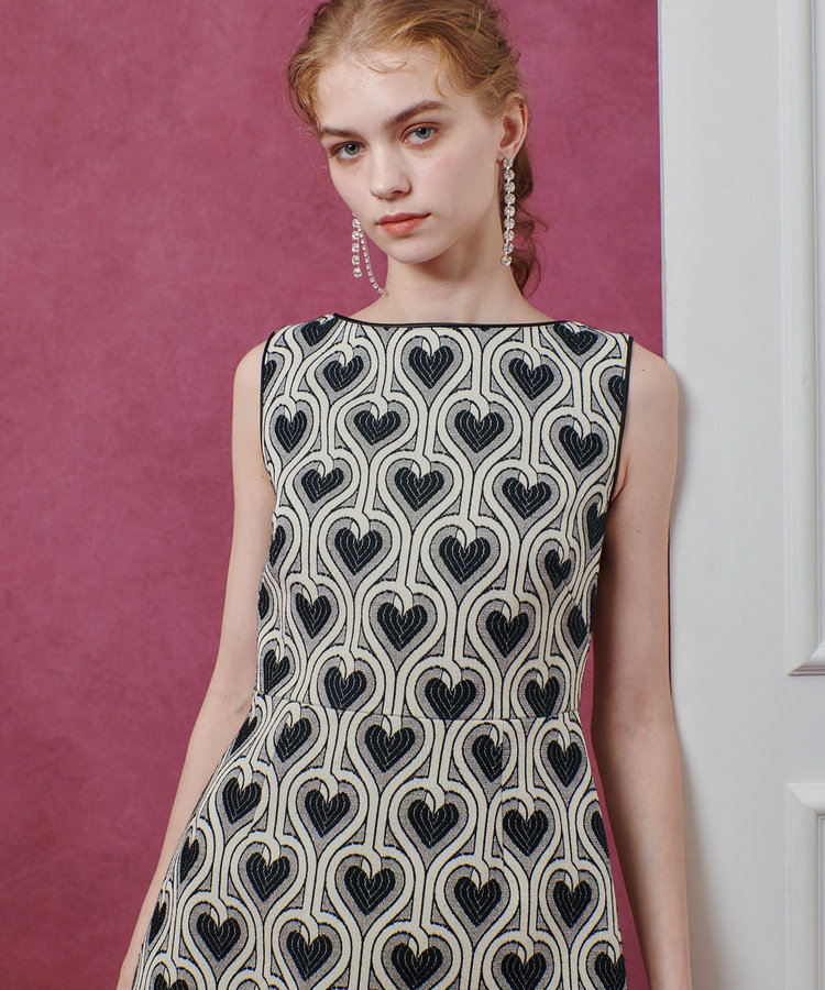 LOULOU WILLOUGHBY 【LOULOU WILLOUGHBY】NEONハートJQミニワンピース ホワイト系 (08)