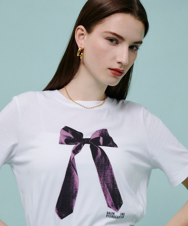 buying 【BAUM UND PFERDGARTEN(バウムアンドヘルガーデン)】 JAWO T SHIRTS ボルドー (44)