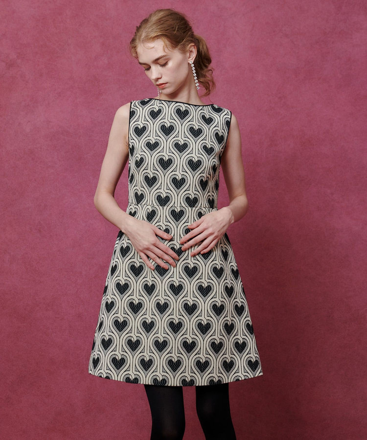 LOULOU WILLOUGHBY 【LOULOU WILLOUGHBY】NEONハートJQミニワンピース ホワイト系 (08)