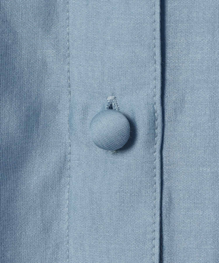 allureville シルキーセルロースボウブラウス サックス (63)