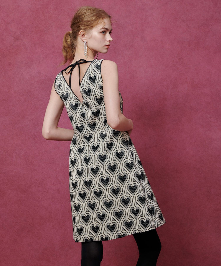 LOULOU WILLOUGHBY 【LOULOU WILLOUGHBY】NEONハートJQミニワンピース ホワイト系 (08)