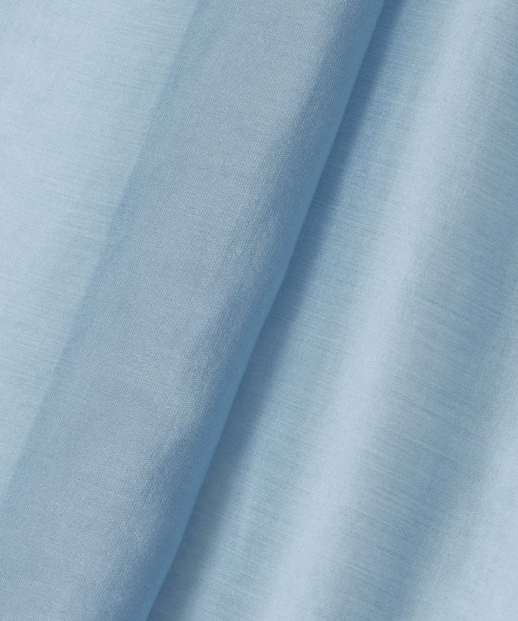 allureville シルキーセルロースボウブラウス サックス (63)